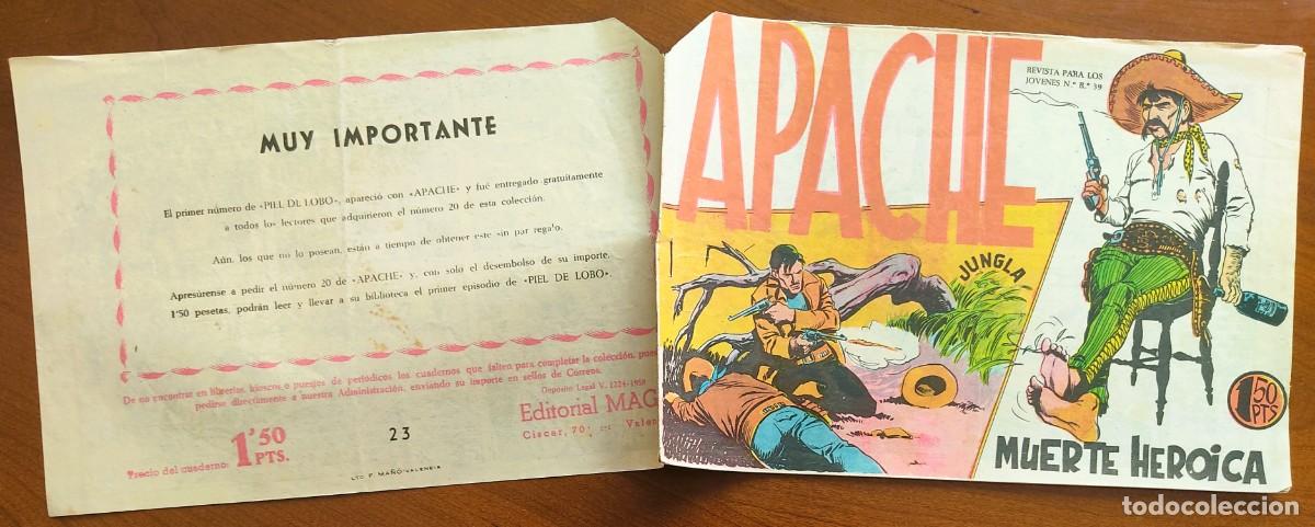 Tebeos: APACHE N&ordm; 23 - EDITORIAL MAGA - ORIGINAL DE &Eacute;POCA - Foto 2