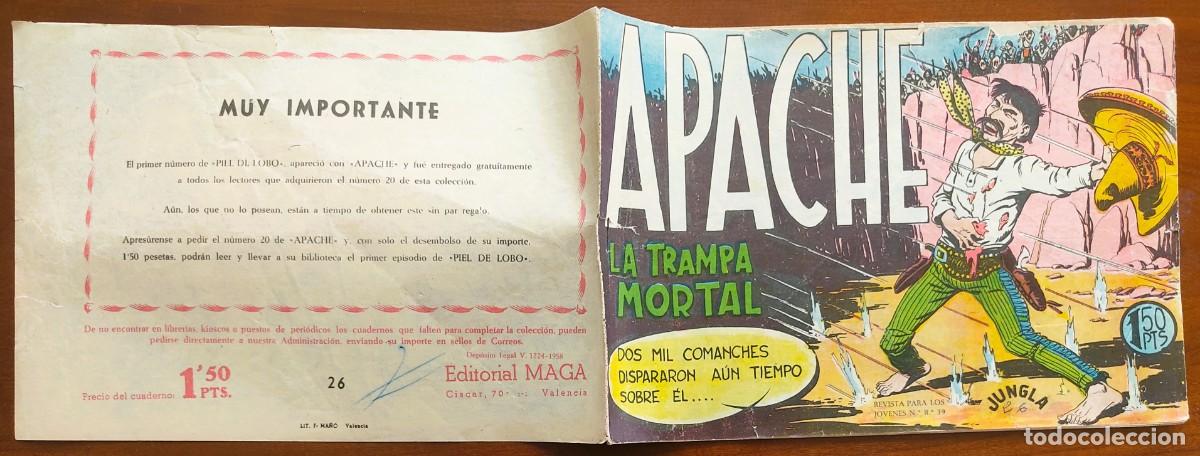 Tebeos: APACHE N&ordm; 26 - EDITORIAL MAGA - ORIGINAL DE &Eacute;POCA - Foto 2