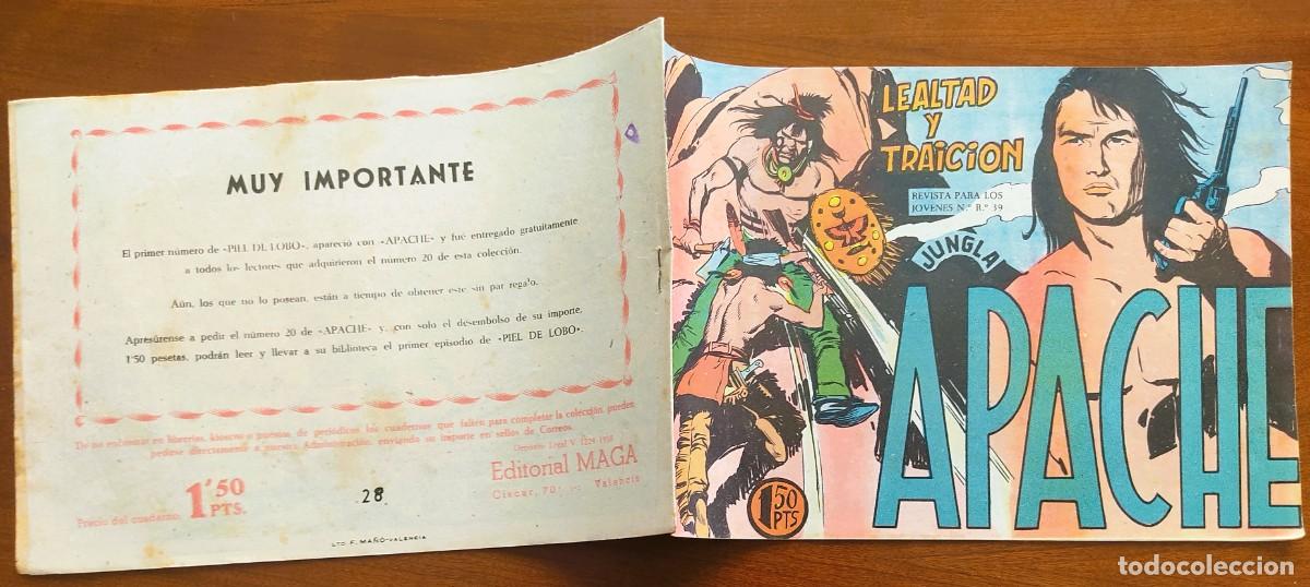 Tebeos: APACHE N&ordm; 28 - EDITORIAL MAGA - ORIGINAL DE &Eacute;POCA - Foto 2