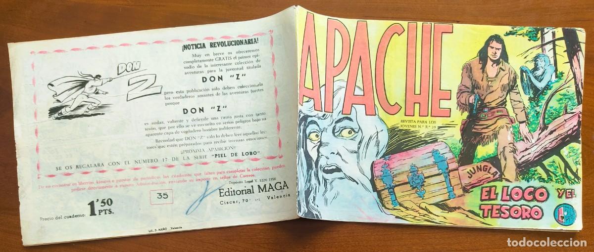 Tebeos: APACHE N&ordm; 35 - EDITORIAL MAGA - ORIGINAL DE &Eacute;POCA - Foto 2