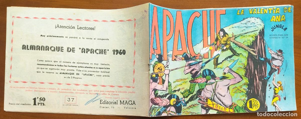 Tebeos: APACHE N&ordm; 37 - EDITORIAL MAGA - ORIGINAL DE &Eacute;POCA - Foto 2