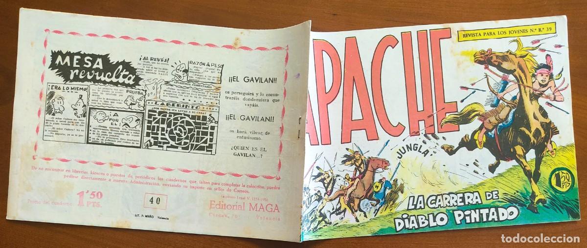 Tebeos: APACHE N&ordm; 40 - EDITORIAL MAGA - ORIGINAL DE &Eacute;POCA - Foto 2