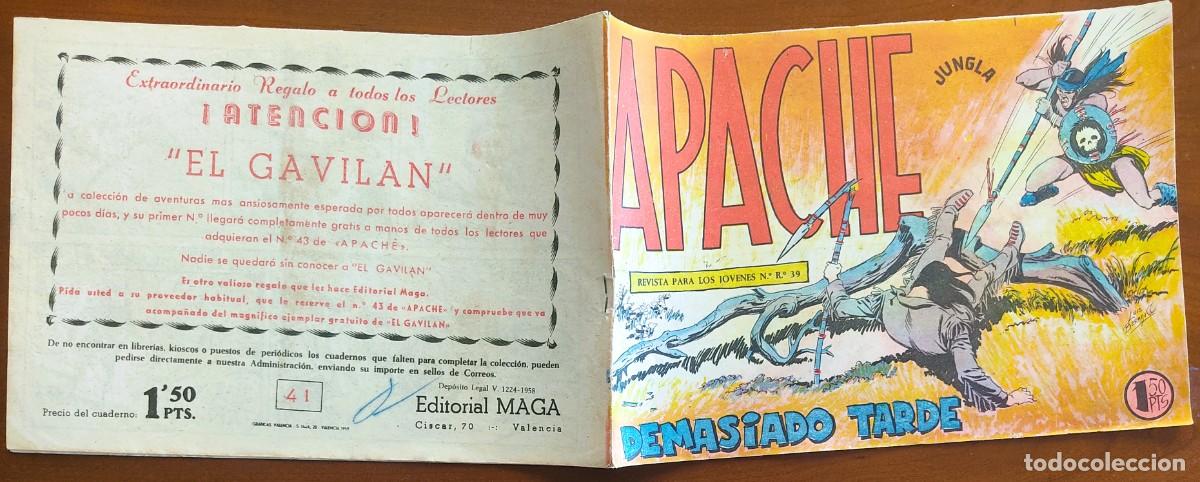 Tebeos: APACHE N&ordm; 41 - EDITORIAL MAGA - ORIGINAL DE &Eacute;POCA - Foto 2
