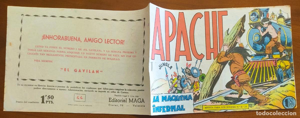 Tebeos: APACHE N&ordm; 44 - EDITORIAL MAGA - ORIGINAL DE &Eacute;POCA - Foto 2