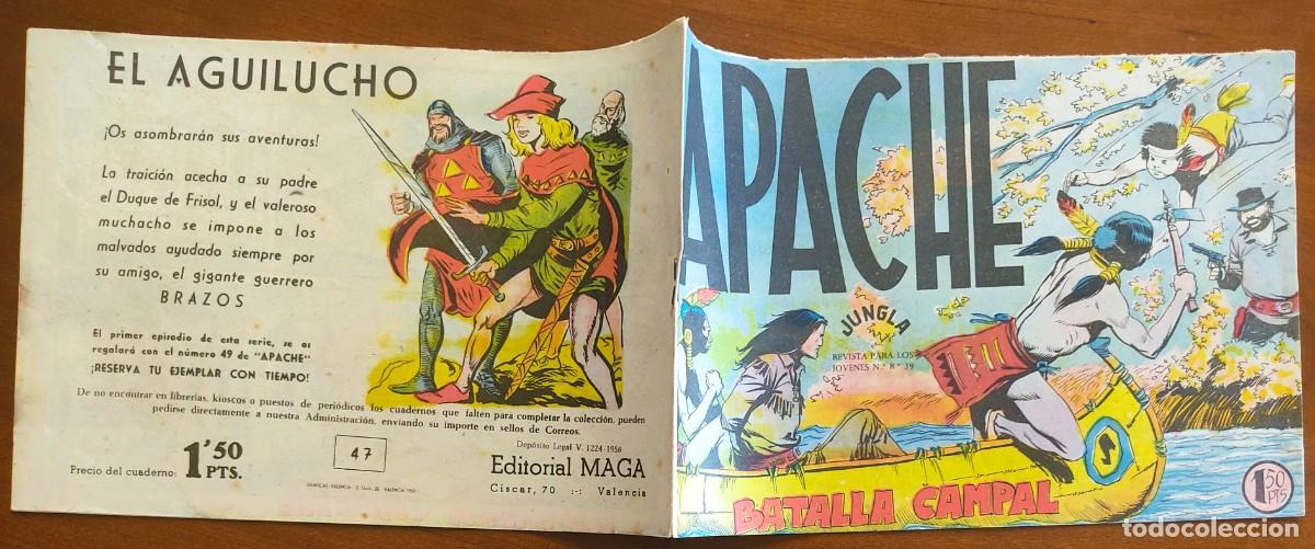 Tebeos: APACHE N&ordm; 47 - EDITORIAL MAGA - ORIGINAL DE &Eacute;POCA - Foto 2