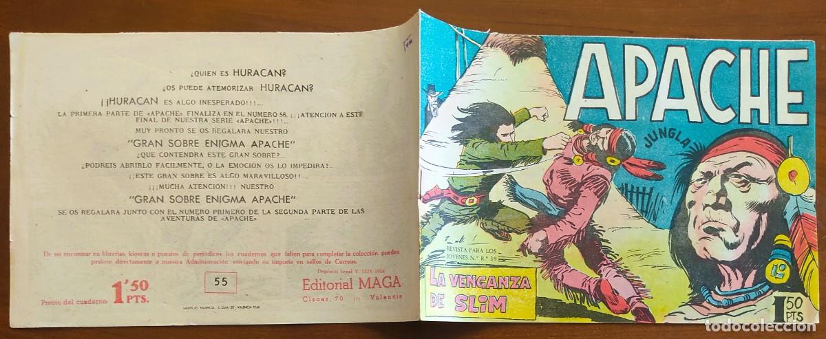 Tebeos: APACHE N&ordm; 55 - EDITORIAL MAGA - ORIGINAL DE &Eacute;POCA - Foto 2