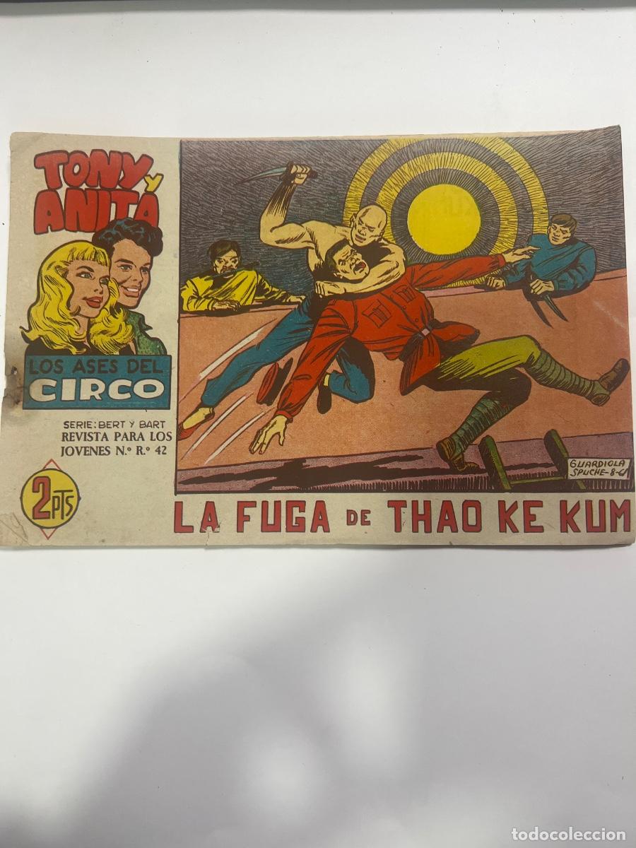Tebeos: TONY Y ANITA. N&deg; 65. LA FUGA DE THAO KE KUM. LOS ASES DEL CIRCO. EDITORIAL MAGA.