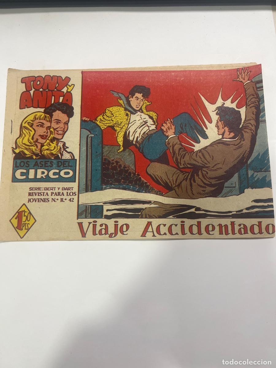 Tebeos: TONY Y ANITA. N&deg; 43. VIAJE ACCIDENTADO. LOS ASES DEL CIRCO. EDITORIAL MAGA.