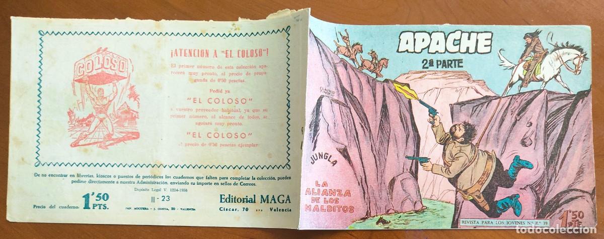 Tebeos: APACHE 2&ordf; PARTE N&ordm; 23 - EDITORIAL MAGA - ORIGINAL DE &Eacute;POCA - Foto 2