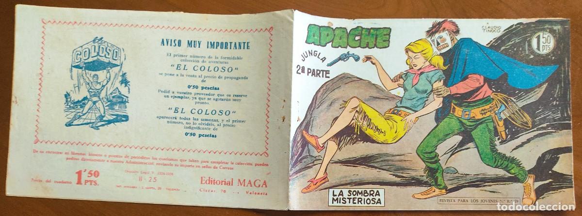 Tebeos: APACHE 2&ordf; PARTE N&ordm; 25 - EDITORIAL MAGA - ORIGINAL DE &Eacute;POCA - Foto 2