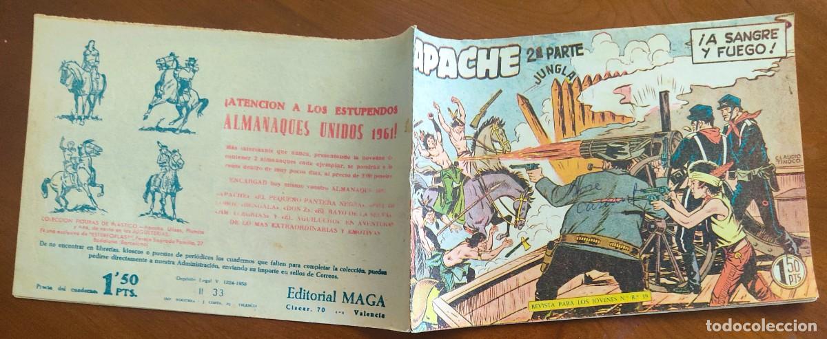 Tebeos: APACHE 2&ordf; PARTE N&ordm; 33 - EDITORIAL MAGA - ORIGINAL DE &Eacute;POCA - Foto 2