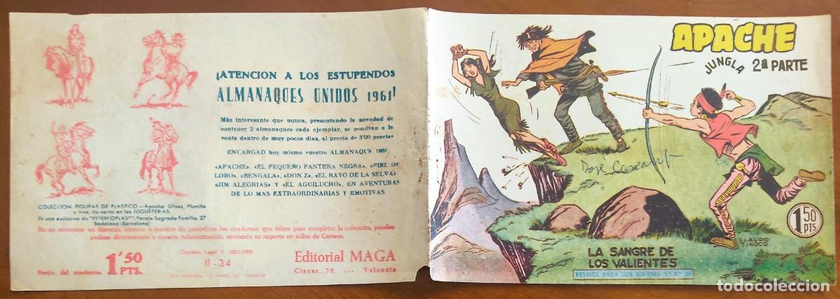 Tebeos: APACHE 2&ordf; PARTE N&ordm; 34 - EDITORIAL MAGA - ORIGINAL DE &Eacute;POCA - Foto 2