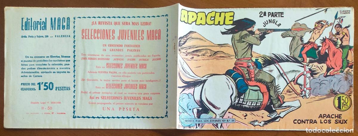 Tebeos: APACHE 2&ordf; PARTE N&ordm; 50 - EDITORIAL MAGA - ORIGINAL DE &Eacute;POCA - Foto 2