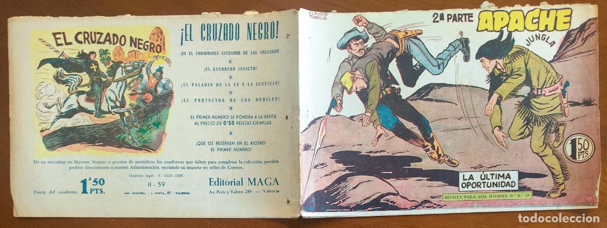 Tebeos: APACHE 2&ordf; PARTE N&ordm; 59 - EDITORIAL MAGA - ORIGINAL DE &Eacute;POCA - Foto 2