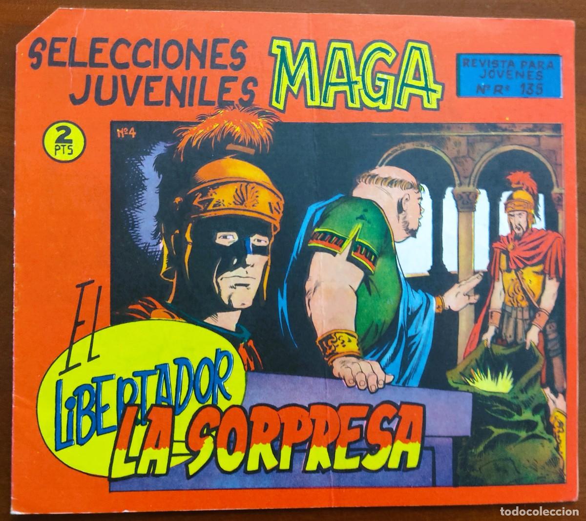 Tebeos: EL LIBERTADOR N&ordm; 4 - SELECCIONES JUVENILES MAGA - EDITORIAL MAGA - ORIGINAL DE &Eacute;POCA