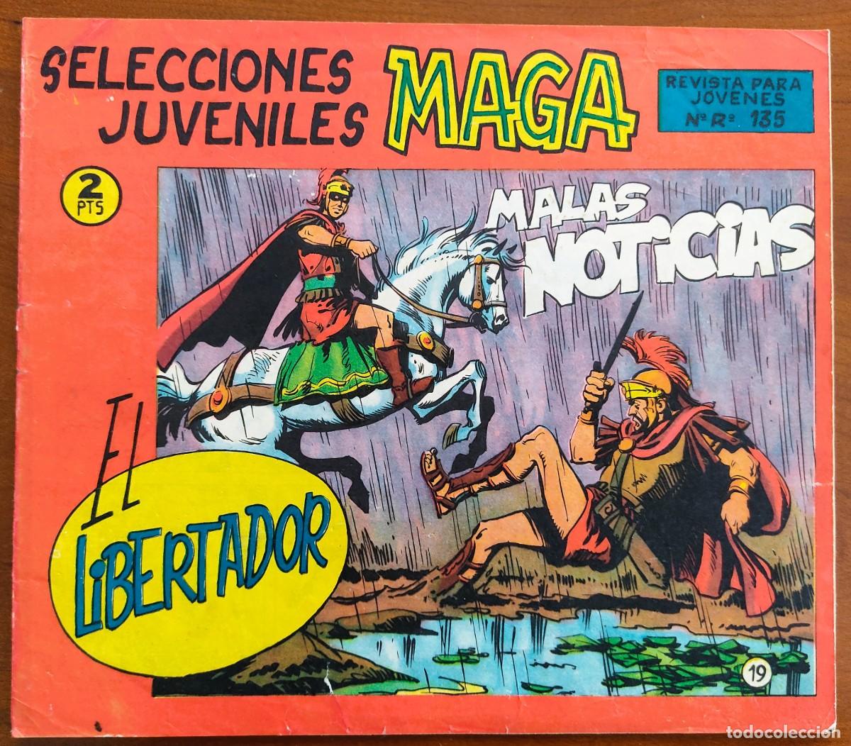 Tebeos: EL LIBERTADOR N&ordm; 19 - SELECCIONES JUVENILES MAGA - EDITORIAL MAGA - ORIGINAL DE &Eacute;POCA