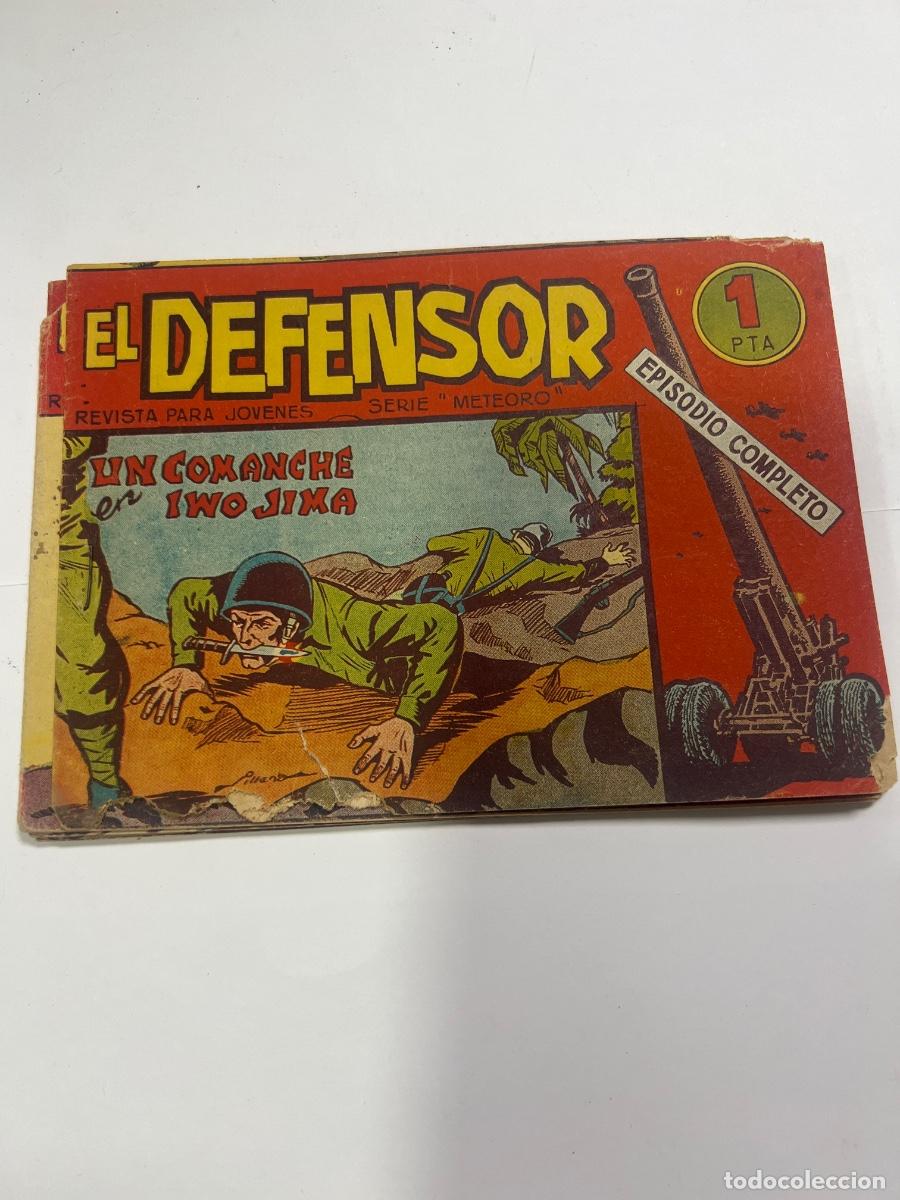 Tebeos: EL DEFENSOR. SERIE METEORO. N&deg; 18. UN COMANCHE EN IWO JIMA. EDITORIAL MAGA