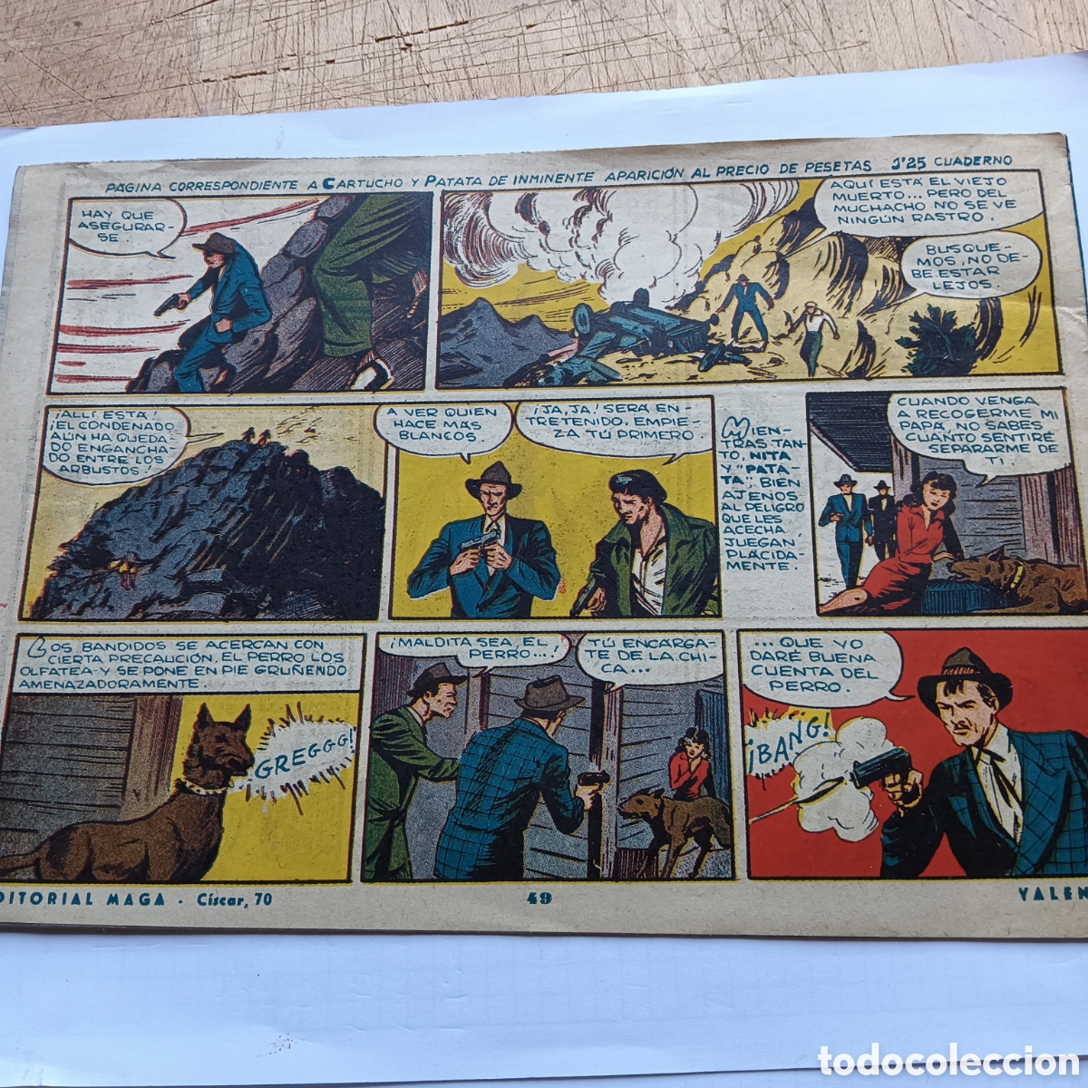 Tebeos: DAN BARRY EL TERREMOTO N&Uacute;M 49 EDI.MAGA ORIGINAL - Foto 2