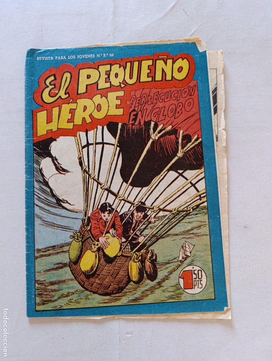 Tebeos: EL PEQUE&Ntilde;O HEROE N&ordm; 117 - PERSECUCION EN GLOBO - MAGA - ORIGINAL (HU)