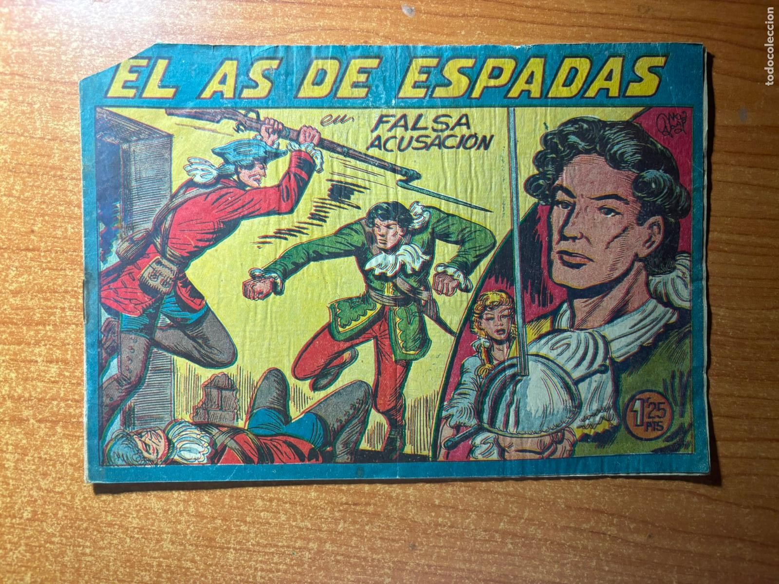 Tebeos: AS DE ESPADAS N&ordm; 5 EDITORIAL MAGA ORIGINAL - Foto 1