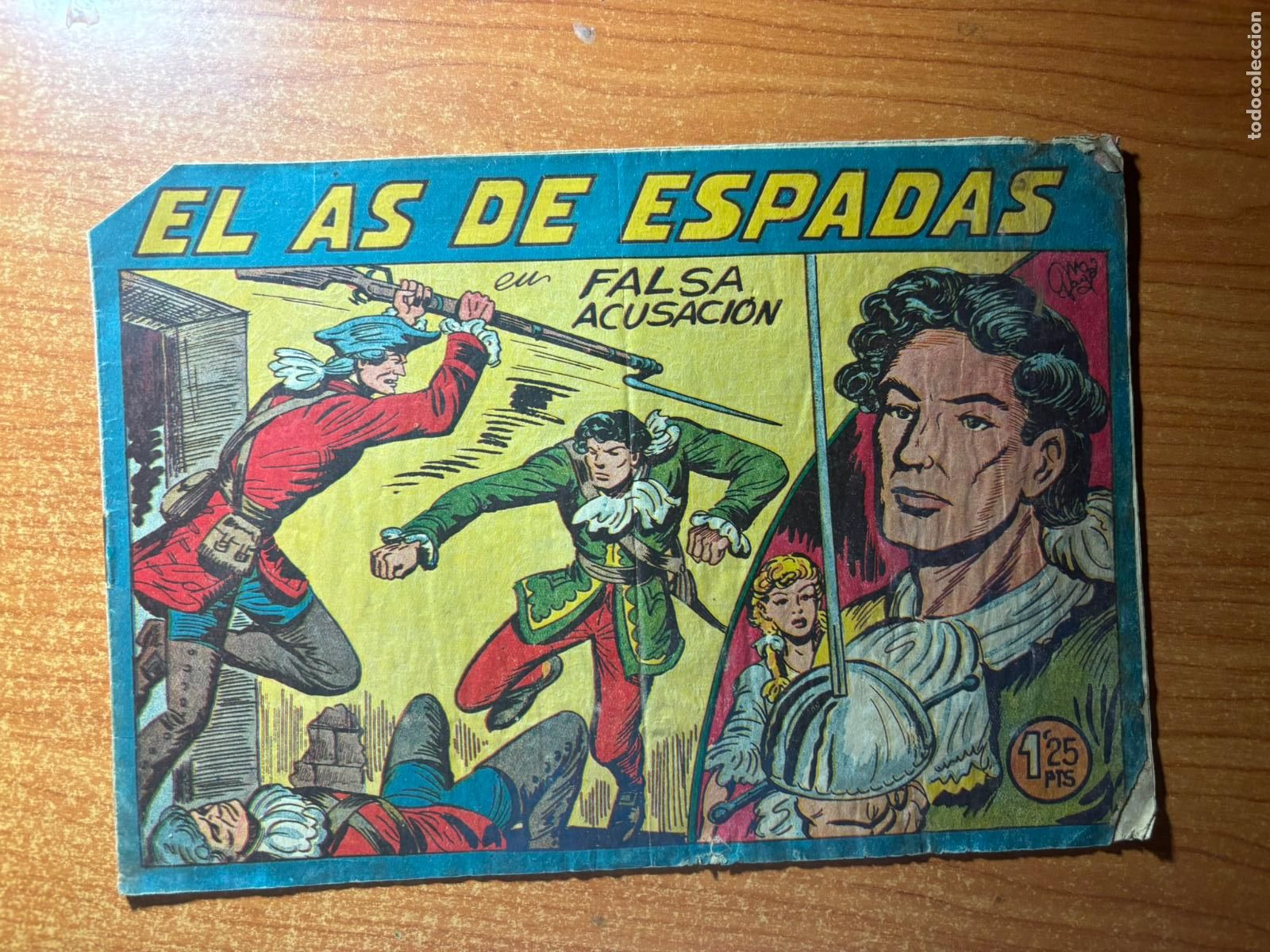 Tebeos: AS DE ESPADAS N&ordm; 5 EDITORIAL MAGA ORIGINAL - Foto 1