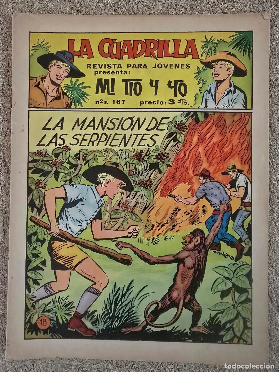 Tebeos: La Cuadrilla.Mi Tio y Yo 18.La Mansion de las Serpientes.Maga