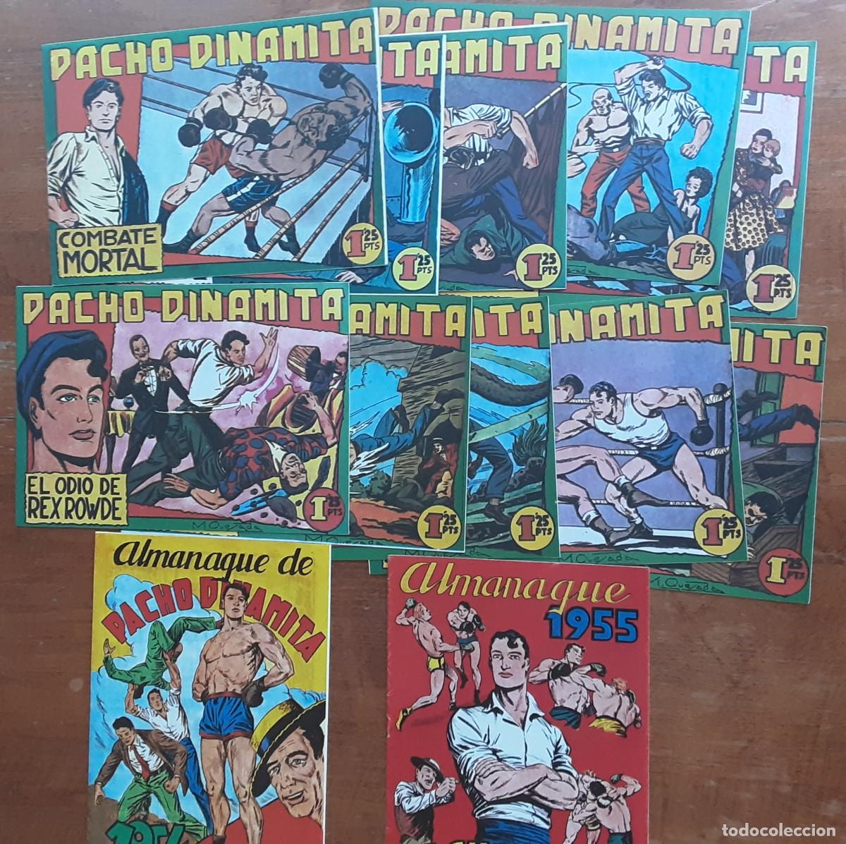 Tebeos: Pacho Dinamita , n&uacute;meros uno al diez m&aacute;s dos almanaques 1954 y 1955. Reedici&oacute;n