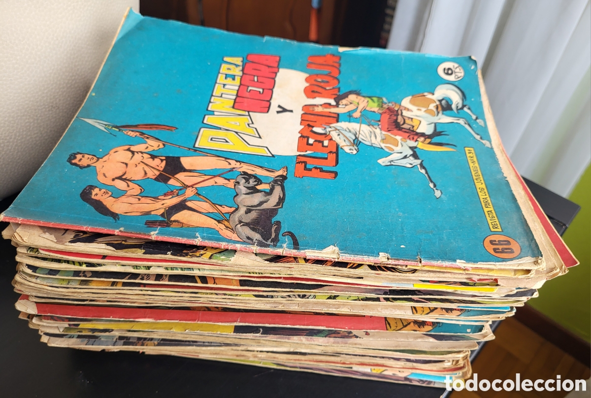 Tebeos: LOTE 86 TEBEOS / C&Oacute;MICS PANTERA NEGRA Y FLECHA ROJA N⁰ 1 AL 97 MAGA ORIGINALES CASI COMPLETA