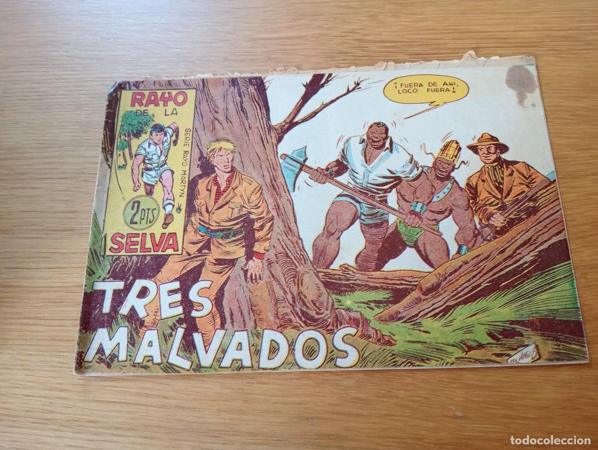 Tebeos: ORIGINAL. RAYO DE LA SELVA N.&ordm; 78 (DE 83). TRES MALVADOS. GRAPA. MAGA. 1961.