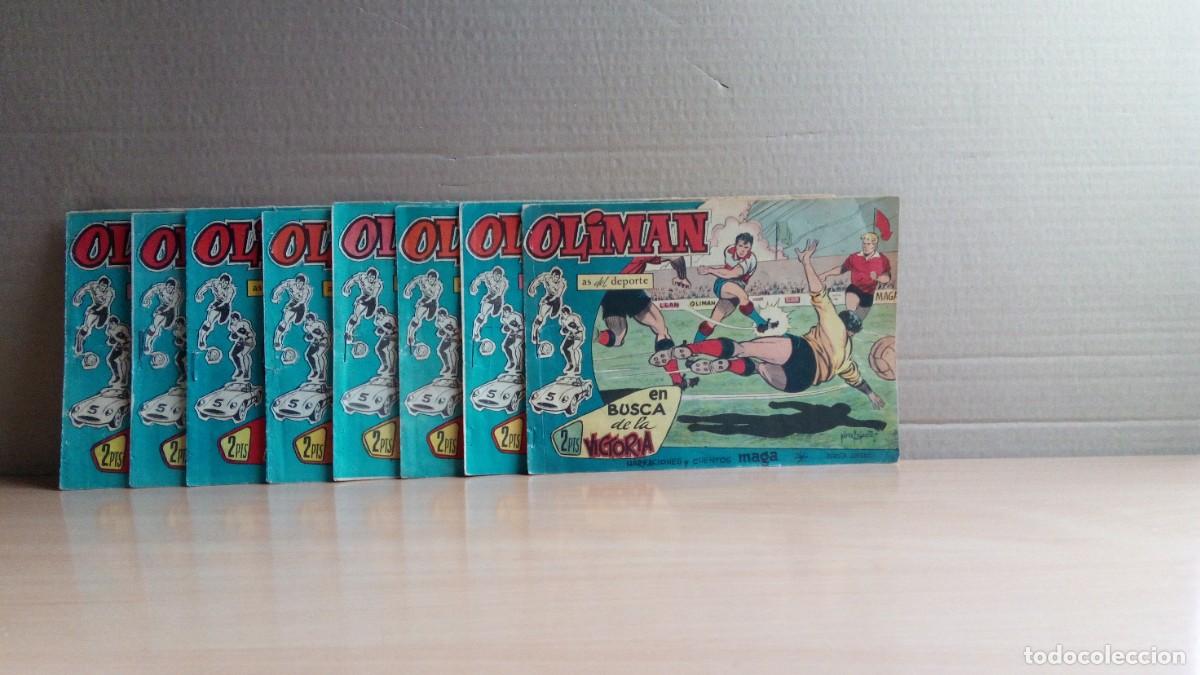 Giornalini: LOTE DE 8 TEBEOS &rdquo;OLIMAN &rdquo;(AS DEL DEPORTE) A&Ntilde;O 1961