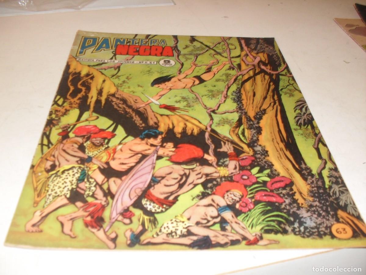 Tebeos: (ORIGINAL)PANTERA NEGRA N&ordm; 63,ULTIMOS N&ordm;,CON RECORTABLE MAPA DE ESPA&Ntilde;A Y PORTUGAL,DE 65,MAGA 1965