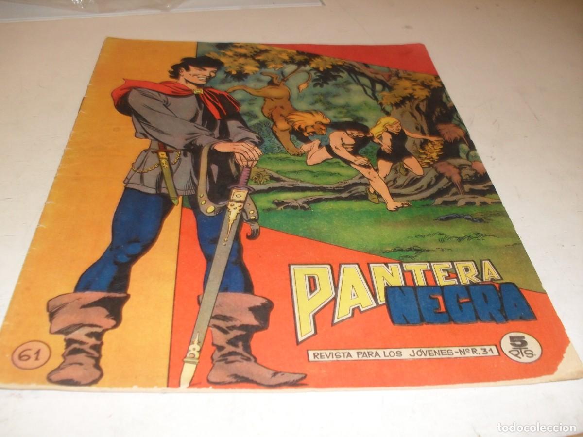 Tebeos: (ORIGINAL)PANTERA NEGRA N&ordm; 61,,CON RECORTABLE MAPA DE ESPA&Ntilde;A Y PORTUGAL N&ordm; 10,DE 65,MAGA 1965