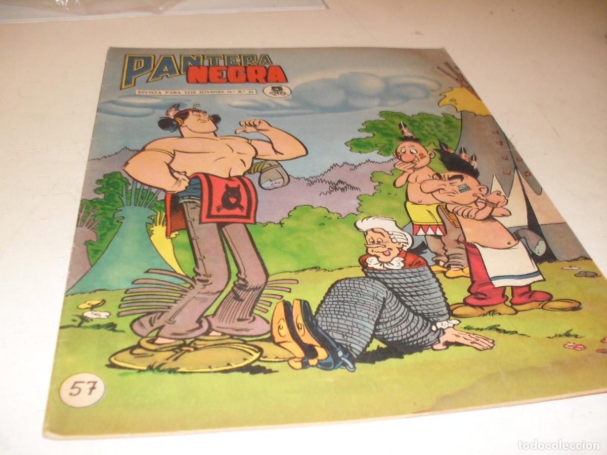Tebeos: (ORIGINAL)PANTERA NEGRA N&ordm; 57,CON RECORTABLE MAPA DE ESPA&Ntilde;A Y PORTUGAL N&ordm; 6,DE 65,MAGA 1965