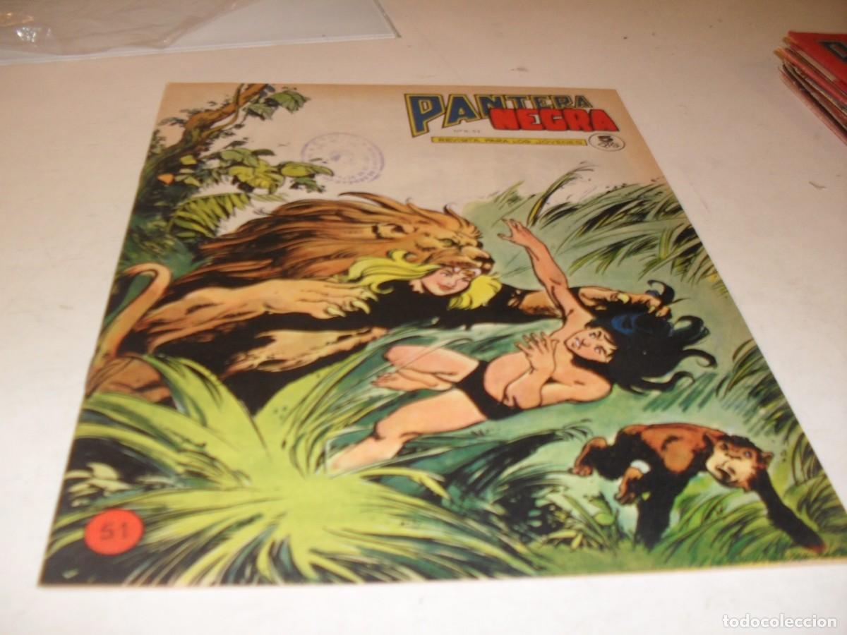 Tebeos: (ORIGINAL)PANTERA NEGRA N&ordm; 51,CON RECORTABLE LA JURA DE SANTA GADEA 4,DE 65,MAGA 1965