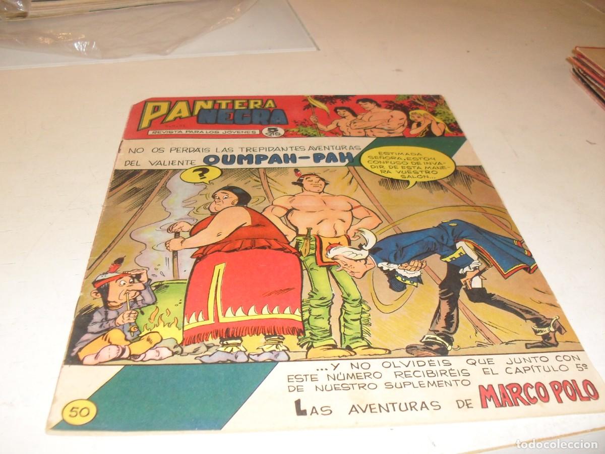 Tebeos: (ORIGINAL)PANTERA NEGRA N&ordm; 50,CON RECORTABLE LA JURA DE SANTA GADEA 3,DE 65,MAGA 1965