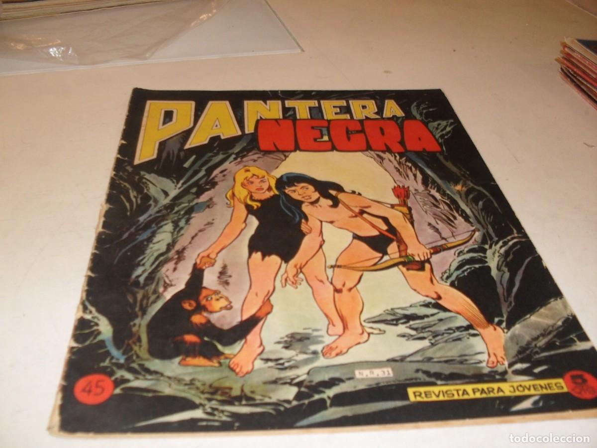 Tebeos: (ORIGINAL)PANTERA NEGRA N&ordm; 45,CON CROMOS ESTAMPAS DE AFRICA 177 AL 180,DE 65,MAGA 1965