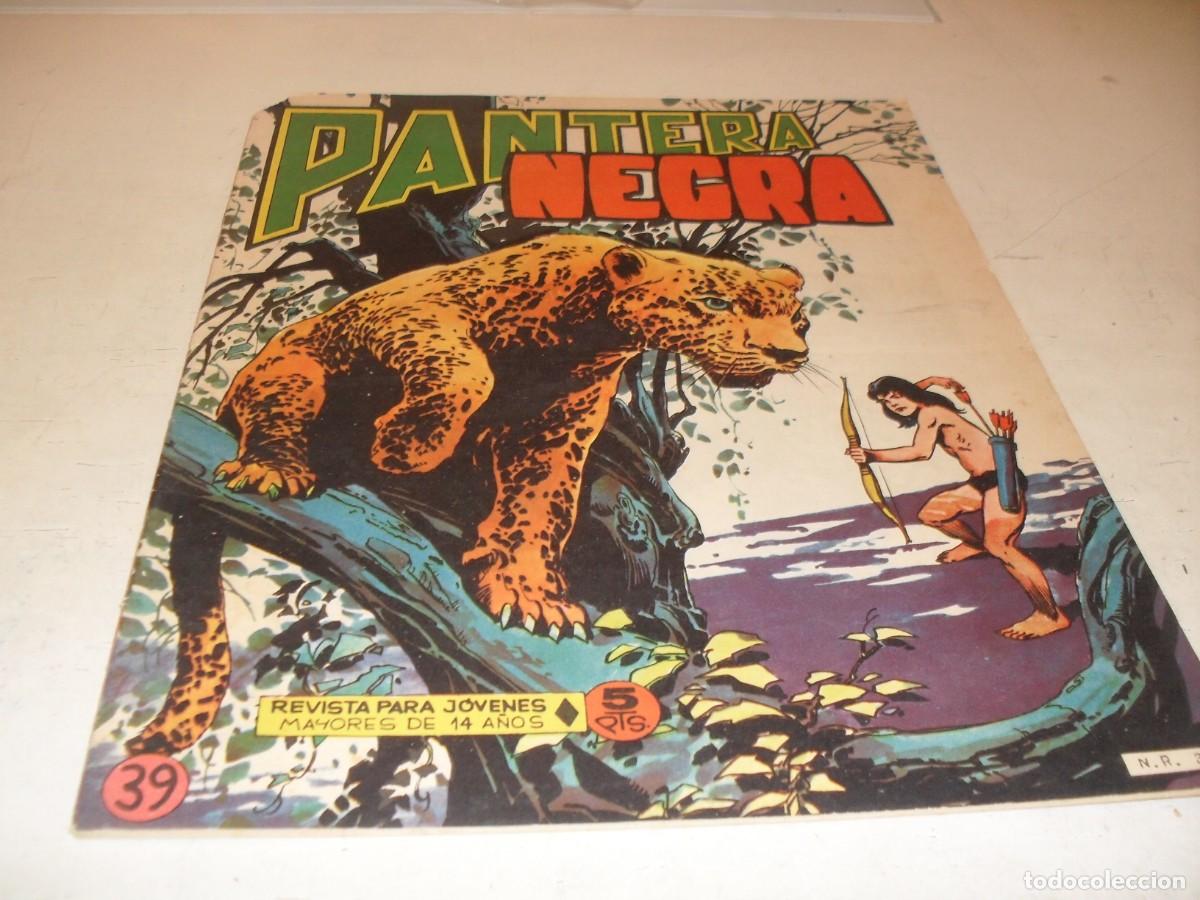 Tebeos: (ORIGINAL)PANTERA NEGRA N&ordm; 39,CON CROMOS ESTAMPAS DE AFRICA 153 AL 156,DE 65,MAGA 1965
