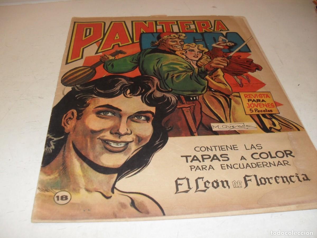 Giornalini: (ORIGINAL)PANTERA NEGRA N&ordm; 18,CON CROMOS ESTAMPAS DE AFRICA N&ordm; 69 AL 72,DE 65,MAGA 1965