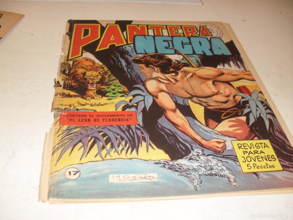 Giornalini: (ORIGINAL)PANTERA NEGRA N&ordm; 17,CON CROMOS ESTAMPAS DE AFRICA N&ordm; 65 AL 68,DE 65,MAGA 1965