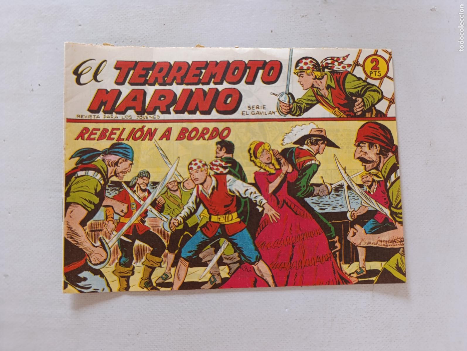 Tebeos: EL TERREMOTO MARINO N&ordm; 6 - REBELION A BORDO - MAGA (HS)