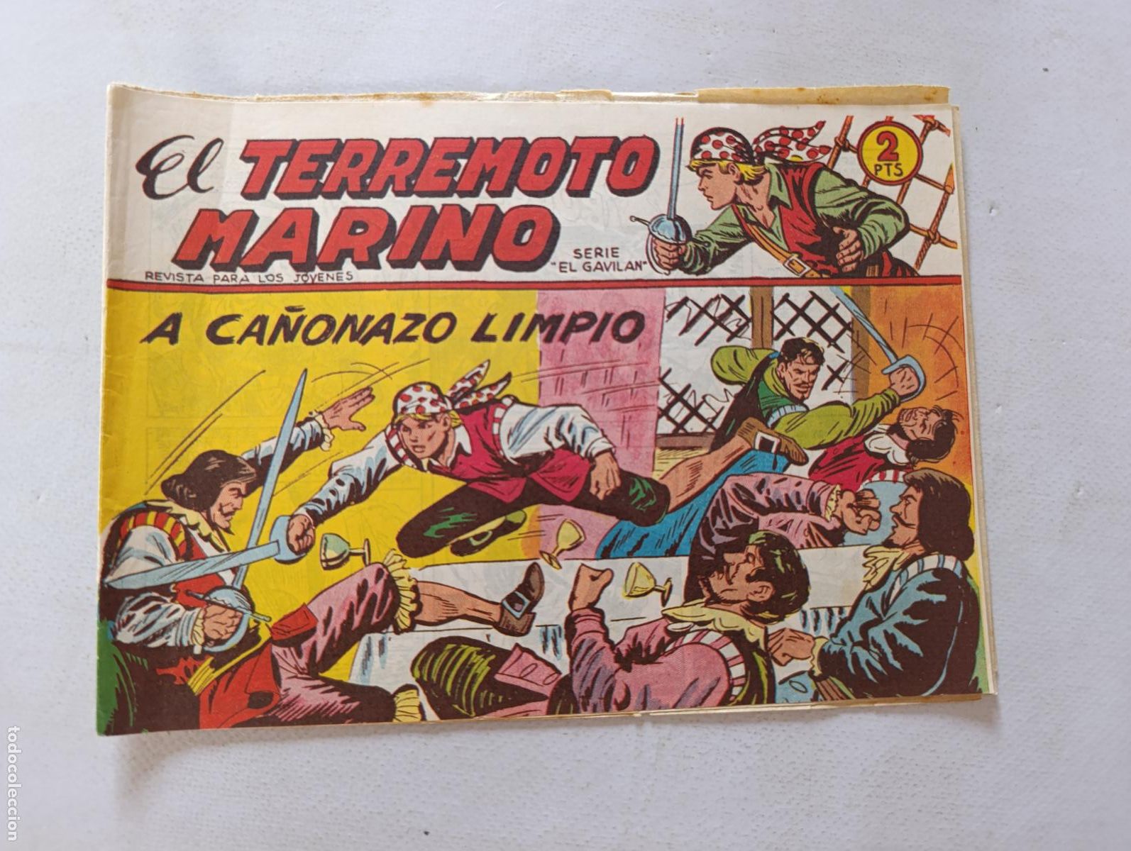 Tebeos: EL TERREMOTO MARINO N&ordm; 9 - A CA&Ntilde;ONAZO LIMPIO - MAGA (HS)