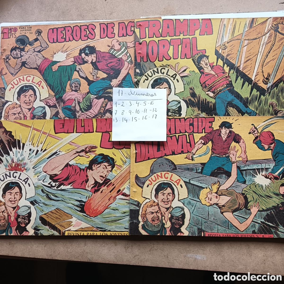 Tebeos: JUNGLA LOTE DE 17NUM ORIGINALES EDI.MAGA