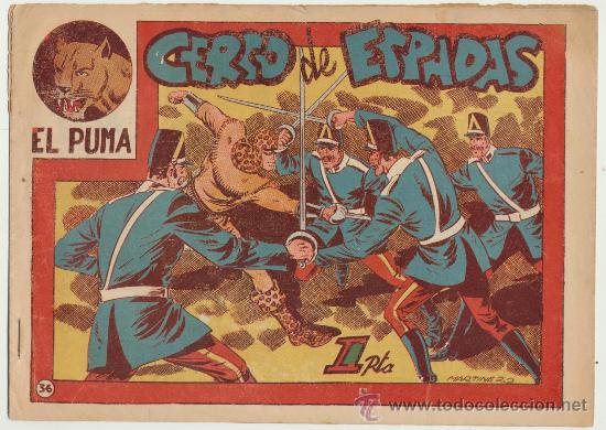 Tebeos: El Puma n&ordm; 36. Marco 1952. - Foto 1