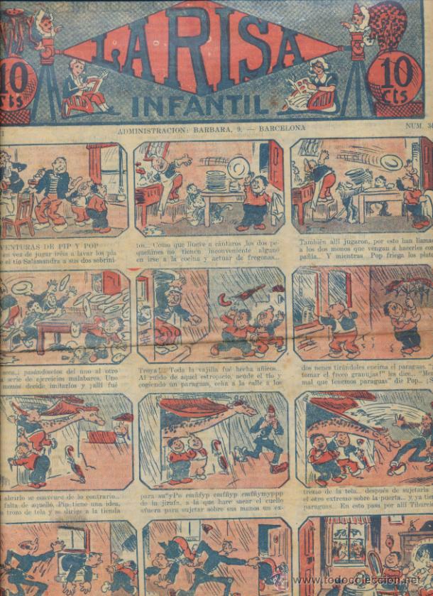Tebeos: La Risa Infantil n&ordm; 345. Editorial Marco 1925. - Foto 1