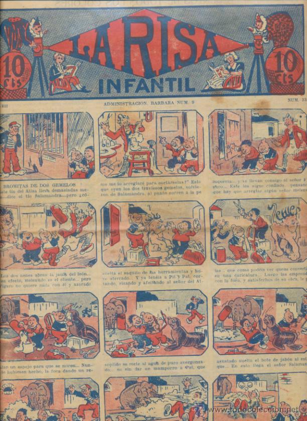 Tebeos: La Risa Infantil n&ordm; 338. Editorial Marco 1925. - Foto 1