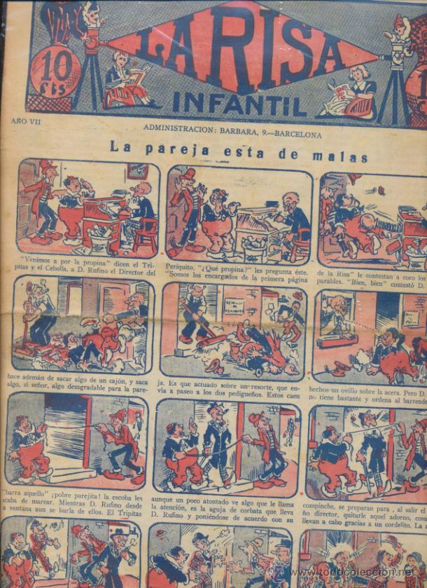 Tebeos: La Risa Infantil n&ordm; 335. Editorial Marco 1925. - Foto 1