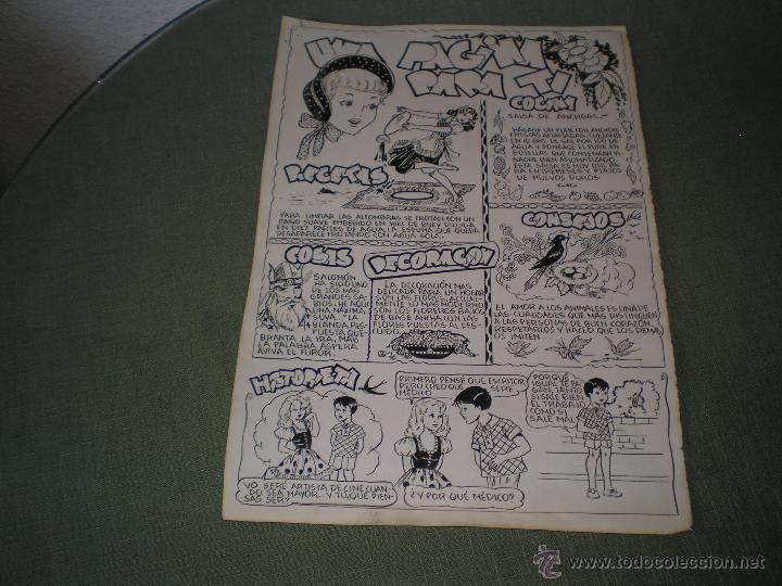 Tebeos: DIBUJO ORIGINAL  DE UNA PAGINA PARA TI - Foto 1
