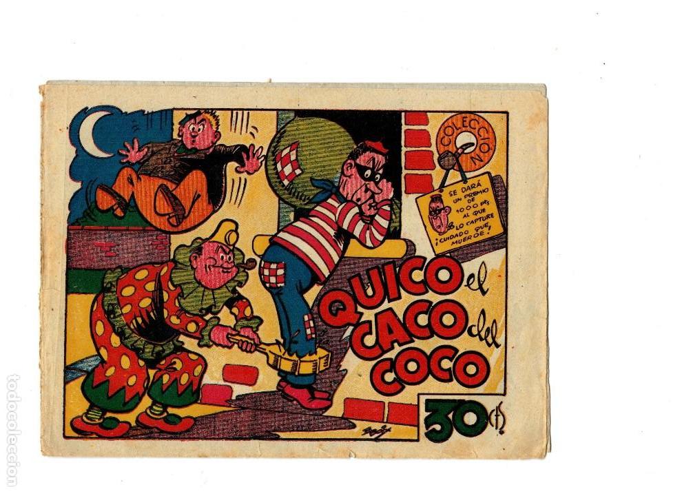 Tebeos: COLECCI&Oacute;N PIPA -QUICO EL CACO DEL COCO- ORIGINAL  A&Ntilde;O 1943. - Foto 1