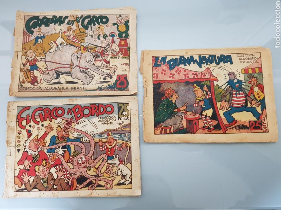Tebeos: 3x COLECCION ACROBATICA INFANTIL Ed. MARCO 1942 - Foto 1