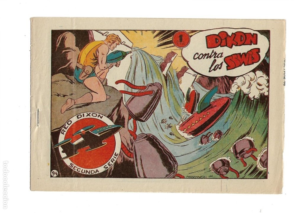 Tebeos: Red Dixon Segunda Serie Año 1955 Colección Completa 96 Tebeos Originales nuevos Dibujante Martinez - Foto 11 - 214717502
